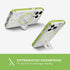 Tech21 Evo Crystal Kick Case for iPhone 15 Pro - Compatible with MagSafe - Impact Protection Case - Lime