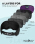 MUSICOZY Sleep Headphones Masks, Bluetooth Sleep Eye Mask for Sleeping for Side Sleepers, Sleeping Masks Headphones