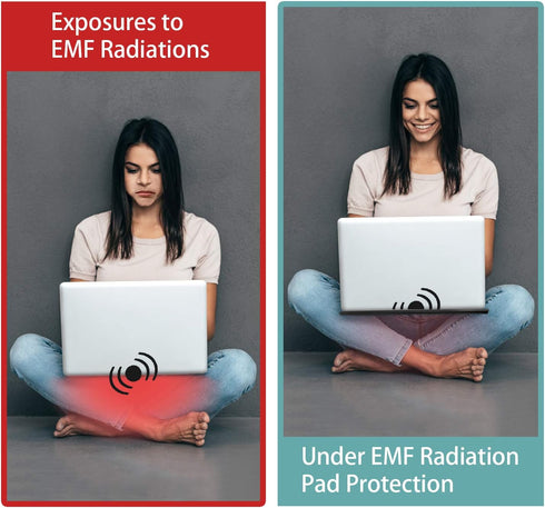 EMF Laptop Pad Protection, NEWBEAU Radiation Computer Pad Blocking, Heat Shielding Laptop Pad for Laptops, Notebooks,