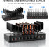 nongxiang 10-Port 100W 10 USB C Charging Station for Multiple Devices, Charging Dock, with Adjustable Dividers, USB-C