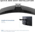 VIVO Quick Attach VESA Adapter Plate Bracket for Samsung T55 Series Monitors, VESA up to 100x100