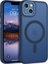 BENTOBEN iPhone 13 Case - Slim, Shockproof, Translucent Matte, Navy Blue, Compatible with MagSafe, for Men, Women,