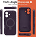 Vanxiliiy 17 17 Compatible with iPhone Case Stand, Slim Comfortable Liquid Silicone Phone Cases Fit for iPhone