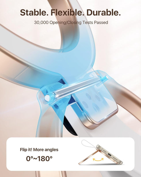 andobil Magnetic Phone Grip Holder for MagSafe, 2024 Unrivaled Stability, Rosegold, Compatible with iPhone 15 Pro Max