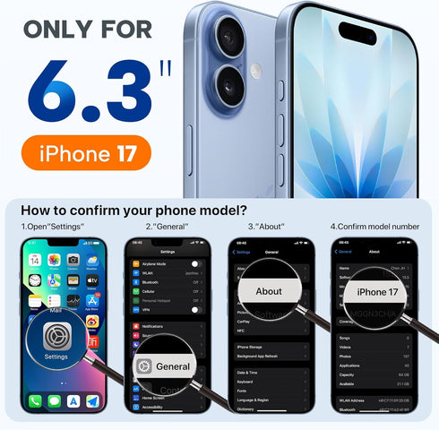 Miracase 17 3.0mm 17,Blackcurrant Magnetic for iPhone Case, Compatible with MagSafe, Integrated Silicone Camera Control