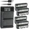 Kastar 4-Pack Battery and LKD2 USB Charger for Blackmagic Design Pocket Cinema Camera 6K Pro