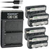 Kastar 4-Pack Battery and LKD2 USB Charger, Compatible with Sony NP-F330 NP-F550 NP-F570 NP-F770 NP-F960
