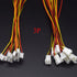 Micro JST 1.25 Wire Connectors, 20Pairs/40pcs 1.25mm 3 Pin Male and Female Connector Plug with Wires