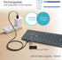 ROCK&ROWN Foldable Bluetooth Keyboard, Portable Wireless Keyboard with Touchpad for Mac OS, Android, Windows, Linux,