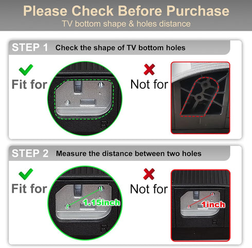Yimaut TV Legs for Hisense TV Stand with Remote Compatible with Hisense Roku TV & Roku Players, Not for All, Base Stand