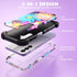 IDweel Galaxy A15 5G Case - Daisy, 3-in-1 Shockproof Protection, Tempered Glass Screen & Camera Lens Protectors.