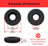 4 Pack Foam Ear Pads Replacement Cushions for Plantronics Headset, Compatible with HW251N 510 520 Blackwire 3210 3220