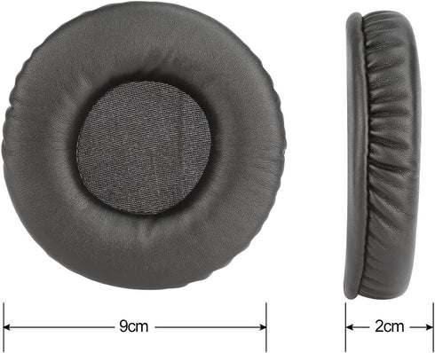 Professional Overhead Foldable Headphones Round Ear Pad Earpad (90mm) - Enhance Comfort & Sound Quality.