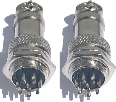 CESS Aviation 8 Pins Plug and Socket Wire Cable Connectors - Diameter 0.63" (16mm) (jcx) (2 Packs) by CESS