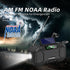 Portable Emergency Weather Radio with Waterproof Bluetooth Speaker, Hand Crank Solar Rechargeable, 5000mAh Charger,