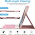 iPad 9th Generation Case with Keyboard, 7 Color Backlit Removable Bluetooth Wireless Keyboard, Pencil Holder (10.2)