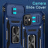 DEERLAMN iPhone 12 Case with Slide Camera Cover + Screen Protector (2 Packs), Military Grade Shockproof Protective