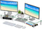 Simple Trending Dual Monitor Stand Riser, Computer Office Desktop Organizer for 2