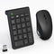 Tioleje Wireless Mouse and Number Pad Combo - 22 Key USB Keypad and