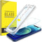 JETech One Touch Install Screen Protector for iPhone 12/12 Pro 6.1-Inch, Full Coverage Tempered Glass Film, 2-Pack
