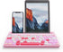 HUO JI Wireless Keyboard - Multi-Device Bluetooth and 2.4G Dual Mode for iPad, iPhone, PC, Smart TV, Pink