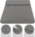Allinside 13" Laptop Sleeve Compatible with MacBook Air 13 2018-2024 / MacBook Pro 13 2016-2024, Synthetic Leather, Gray