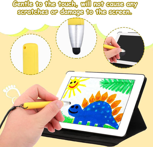 Kid Stylus Pen for Touch Screens, Sensitive Capacitive Stylus Pen for Smartphones Tablets (Yellow)