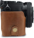 MegaGear MG1642 Ever Ready Genuine Leather Half Case for Sony Alpha A6100, A6400 - Brown
