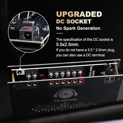 S220HS 160W×2+220W 2.1 Channel Bluetooth Power Amplifier Board, TDA7498E Chip, Support Custom Bluetooth Name, 12V-36V