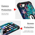 Hocase Heavy Duty Case for iPhone SE 2022/2020, Shockproof Protection Hard Plastic+Silicone Rubber Hybrid (4.7") -