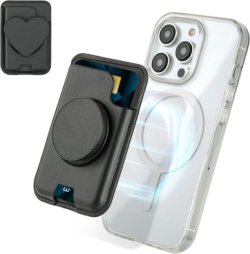 isee Magnetic Phone Wallet with Expanding Grip, Phone Card Holder Wallet with MagSafe,