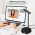 Aokeo USB Desktop Microphone, Computer Microphone for PC with Noise Cancellation & Click to Mute Function