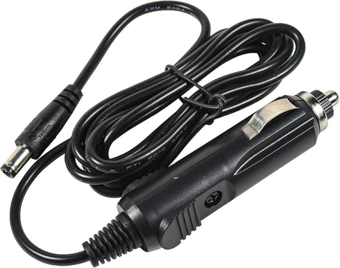 HQRP 2.1mm 5.5mm 12-Volt x Car Charger fits TVs, Radio, Boombox, Handheld Scanner, Radar Laser Detector, Portable DVD