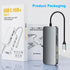 Aibilangose 10 1 HDMI/VGA/PD/USB/SD/TF/3.5mm Docking Station Dual Monitor, USB C to Dual HDMI Adapter, Computer Docking