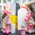 Jnbasdffb 7.2 Abstract Yellow Grey Wedding Arch Cover, Stretchy Spandex Arch Backdrop Stand Covers FT, Simple Oil