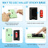 Adhesive Base for Pops Wallet, 2pcs Detachable Sticky Back Replacement Compatible with Socket Wallet Plus, Black