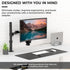 HumanCentric VESA Mount Adapter for Samsung Curved Monitors 32 inch CF397 and 24 inch CRG5, 75x75 or 100x100mm