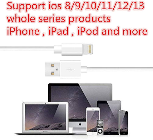 sharllen 5 Pack iPhone Charger Cable 6FT USB Fast Charging Syncing Cords for iPhone 14/13/12/11/XS/Max/XR/X