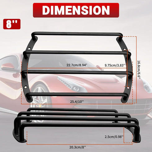 Metal Car Bar Grille Cover for 8 Inches Speaker Subwoofer, Pack of 2