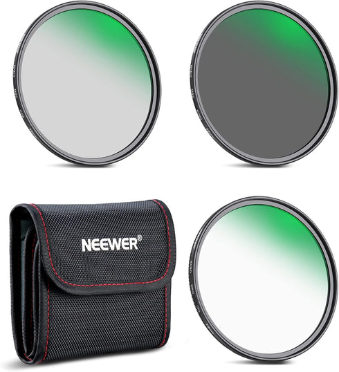 NEEWER 72mm Lens Filter Kit, ND8 ND64 CPL Filter Set, Nano Coating/HD Optical Glass/Water Repellent/Scratch Resistant