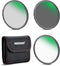 NEEWER 72mm Lens Filter Kit, ND8 ND64 CPL Filter Set, Nano Coating/HD Optical Glass/Water Repellent/Scratch Resistant