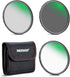 NEEWER 72mm Lens Filter Kit, ND8 ND64 CPL Filter Set, Nano Coating/HD Optical Glass/Water Repellent/Scratch Resistant