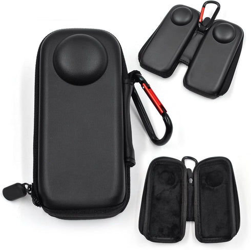 Sports Camera Accessory Kit for Insta360 X4 - Hard Case Protector, Silicone Protector, Tempered Glass Film