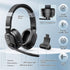 Trucker Bluetooth Headset, Wireless Headsets with Noise Cancelling Microphone, 40+Hrs HD Talktime