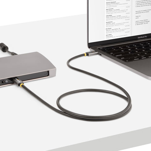 StarTech.com 3ft (1m) USB4 Cable, USB-IF Certified USB-C Cable, 40 Gbps Data Transfer, 100W Power Delivery, 8K 60Hz,
