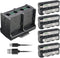 Kastar 4-Pack Battery and Quadruple Charger for Sony CCD-TRT97, CCD-TRV101, CCD-TRV20, CCD-TRV300 Cameras