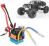 480A 480A 1/10 Drfeify Brushed Speed Controller ESC, RC ESC with Cooling Fan Waterproofing ESC for RC Car and Boat