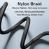 GELRHONR 3 in 1 USB C Splitter Cable, 5A Fast Charge, 3 Type-C Male, 1.2m Nylon Braided, Compatible with Mobile/Android.