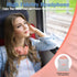 SIMOLIO Kids-Headphones for Girls with MIC for School Travel, Safe Volume Limiter 85dB/94dB/104dB, Foldable Durable & Lightweight Headset with Share Jack for Children Tablet Airplane Pink