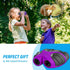 VNVDFLM Compact Binoculars for Kids, 3-8 Years Old Girl Easter Gifts, Purple